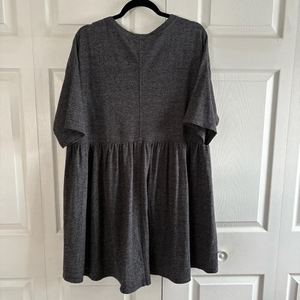 Free People Beach Slouchy Lounge Comfy‎ Oversized Cover Up Dress Gray XS Coastal